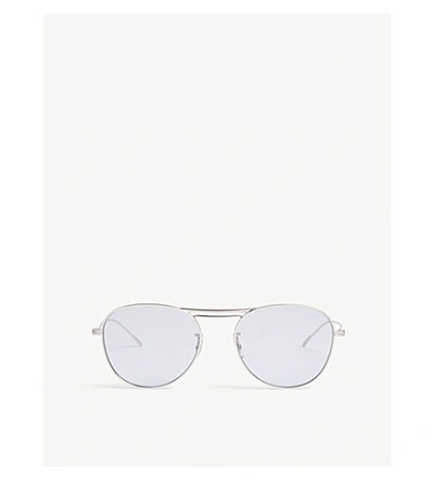 Oliver Peoples Cade 52mm Aviator Sunglasses In Blue
