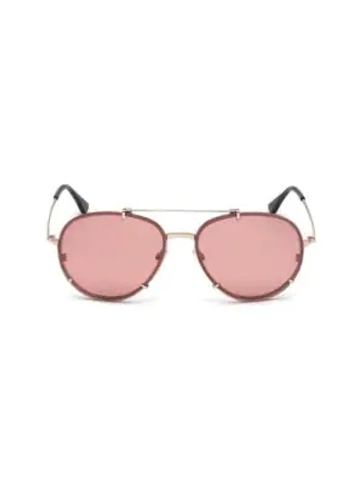 Tom Ford Dickon 59mm Aviator Sunglasses In Pink