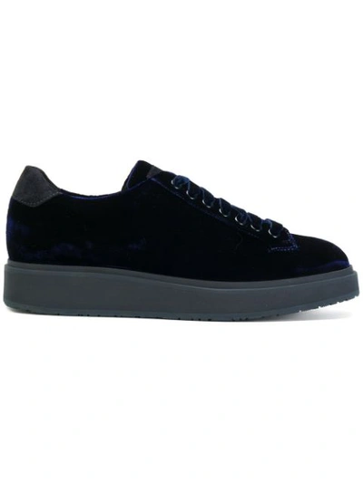 Santoni Sneakers In Midnight Blue