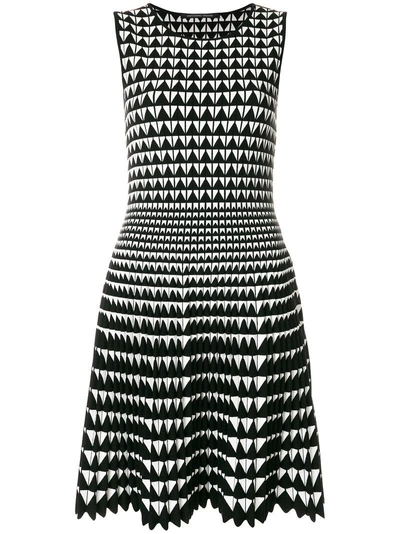 Antonino Valenti Geometric Pattern Dress In Black