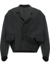 Christopher Nemeth Balloon Sleeve Cropped Blazer