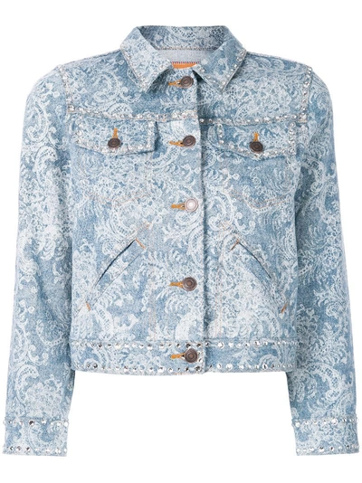 Marc Jacobs Shrunken Embellished Denim Jacket