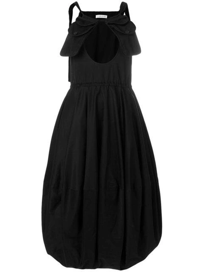 Jw Anderson Utility Pocket Balloon Dress In Black