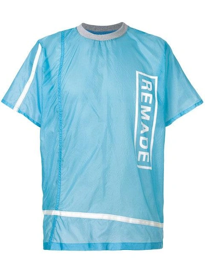 Christopher Raeburn Remade Parachute T-shirt In Blue