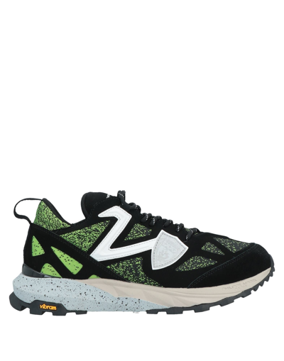 Philippe Model Man Sneakers Lime Green Size 13 Textile Fibers In Acid Green