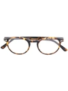 Tom Ford Runde Brille In Schildpattoptik In Brown