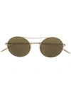Tomas Maier Eyewear Round Frame Sunglasses In Metallic