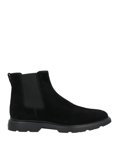 Hogan Ankle Boots In Black