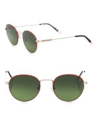 Etnia Barcelona Men's Vintage Le Marais Sun 49mm Multi-toned Round Sunglasses In Silver