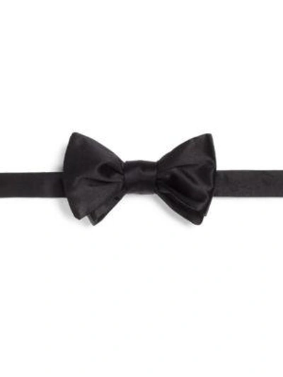 Saks Fifth Avenue Collection Silk Bow Tie In Black