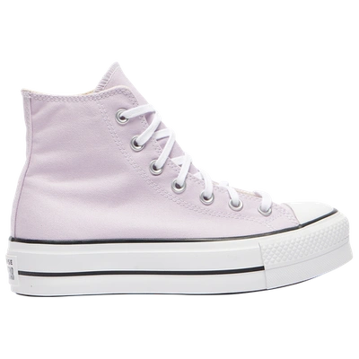 Converse Chuck Taylor All Star Hi Lift Canvas Platform Sneakers In Pale Amethyst-pink In Purple/white