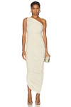 Norma Kamali Diana Gown In White