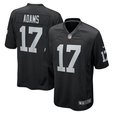 Nike Davante Adams Black Las Vegas Raiders Game Jersey In Black/black