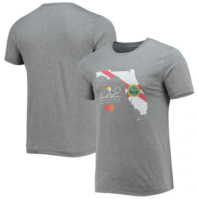 Ahead Heathered Gray Arnold Palmer Invitational Florida State Flag Tri-blend T-shirt In Heather Gray