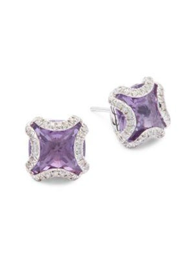 John Hardy Sterling Silver Stud Earrings In Purple