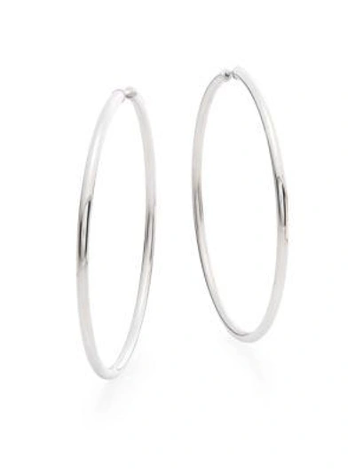 Saks Fifth Avenue Women's Sterling Silver Hoop Earrings/2.25"