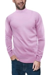 X-ray Mock Neck Sweater In Pale Pink