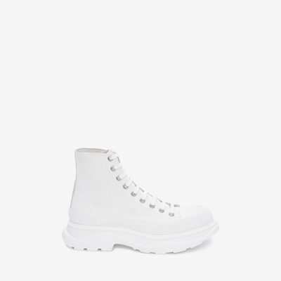 Alexander Mcqueen Men's Tread Slick Boot Sneakers In White