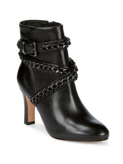 Schutz Izzy Ankle Chain Boots In Black