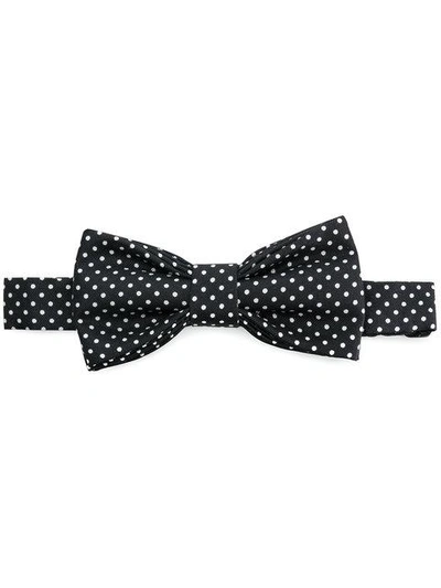 Fefè Glamour Pochette Fefè Polka Dot Bow Tie - Black