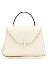 Valextra Iside Medium Grained-leather Bag In White