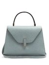 Valextra Iside Medium Grained-leather Bag In Light Grey