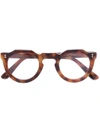Lesca Round Tortoiseshell Glasses
