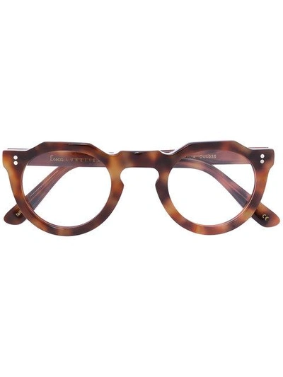 Lesca Round Tortoiseshell Glasses