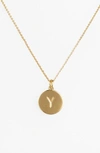 Kate Spade 'one In A Million' Initial Pendant Necklace In Y- Gold