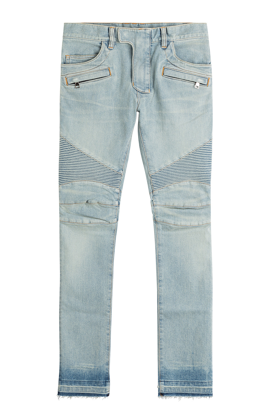 Balmain Biker Slim-fit Skinny Denim Jeans In Blue | ModeSens
