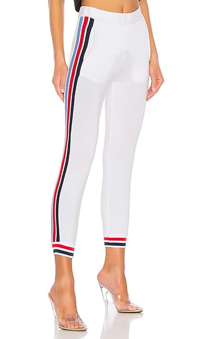 Stateside State Track Pant In White
