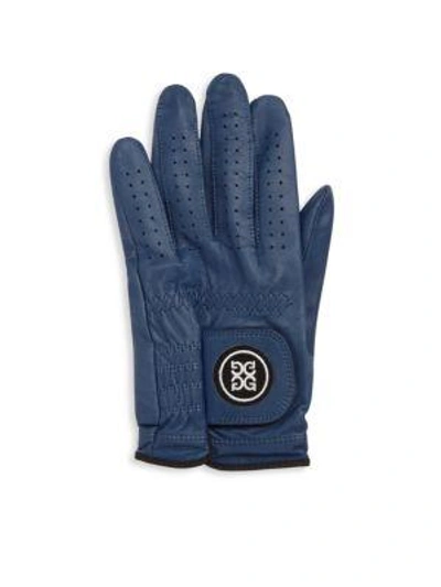 G/fore Leather Glove - Left Hand In Navy