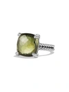 David Yurman Châtelaine® Ring With Gemstone And Diamonds In Green Orchid