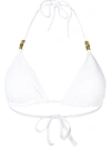 Heidi Klein Halterneck Triangle Bikini Top In White