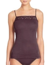 Hanro Moments Spaghetti Camisole In Mauve