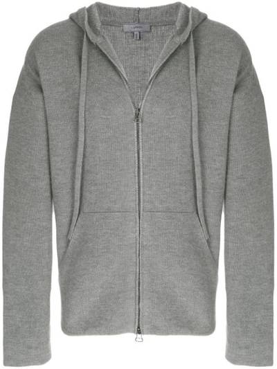 Lanvin Hooded Zip Jacket In Grey