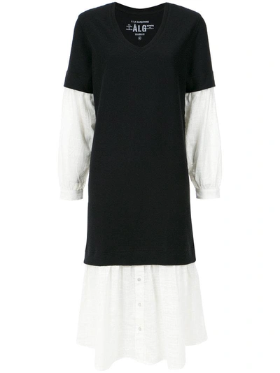 À La Garçonne T-shirt Layer Dress - Black