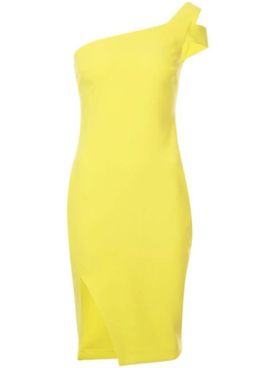 Likely Packard Cut-out Shoulder Bodycon Dress In Yellow