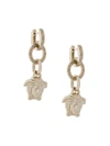 Versace Medusa Drop Earrings In Oro