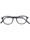 Tom Ford Round Frame Glasses In Black