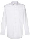 Etro Pointed Collar Cotton Shirt In White