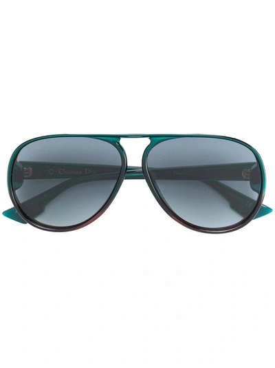 Dior Aviator Sunglasses In Green