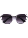 Kuboraum Handmade Porcelain Nosepads Sunglasses In Metallic