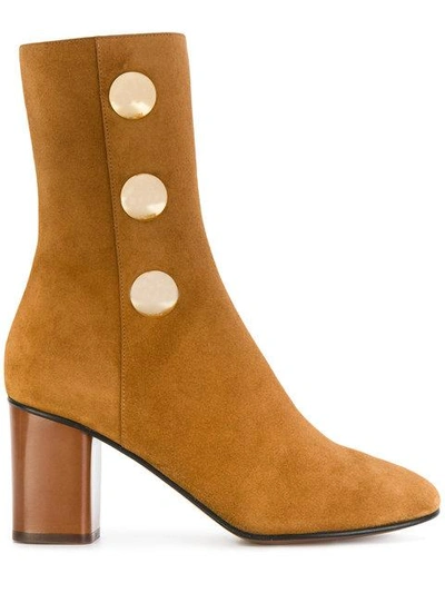 Chloé Orlando Ankle Boots - Brown