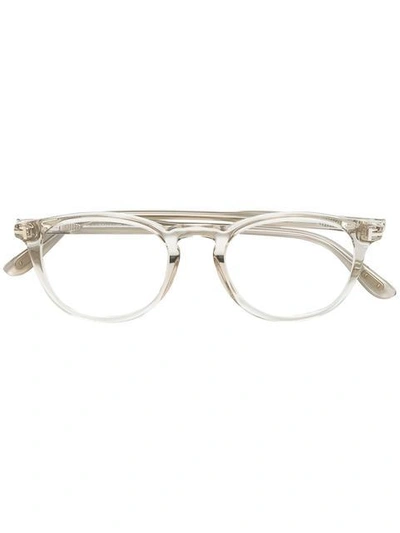 Tom Ford Round Optical Glasses In Beige