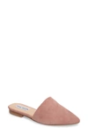 Steve Madden Trace Mule In Mauve Suede