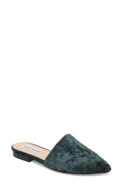 Steve Madden Trace Mule In Green Fabric
