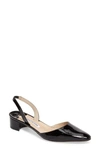 Manolo Blahnik Aspro Block Heel Pump In Black Patent