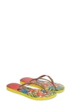 Havaianas 'slim Tropical' Flip Flop In Light Yellow