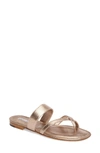 Manolo Blahnik Slide Sandal In Light Rose Gold